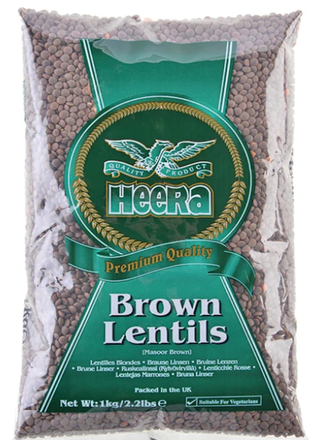 Heera Brown Lentils 1kg