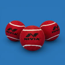 Nivia Hard Tennis Cricket Ball - Red